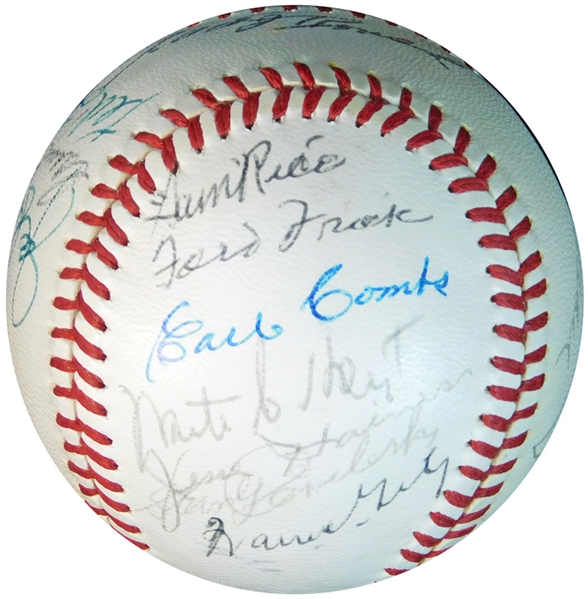 1970 Hall of Fame Induction Ceremony Attendees Multi-Signed OAL (Cronin) Ball with (21) Signatures JSA