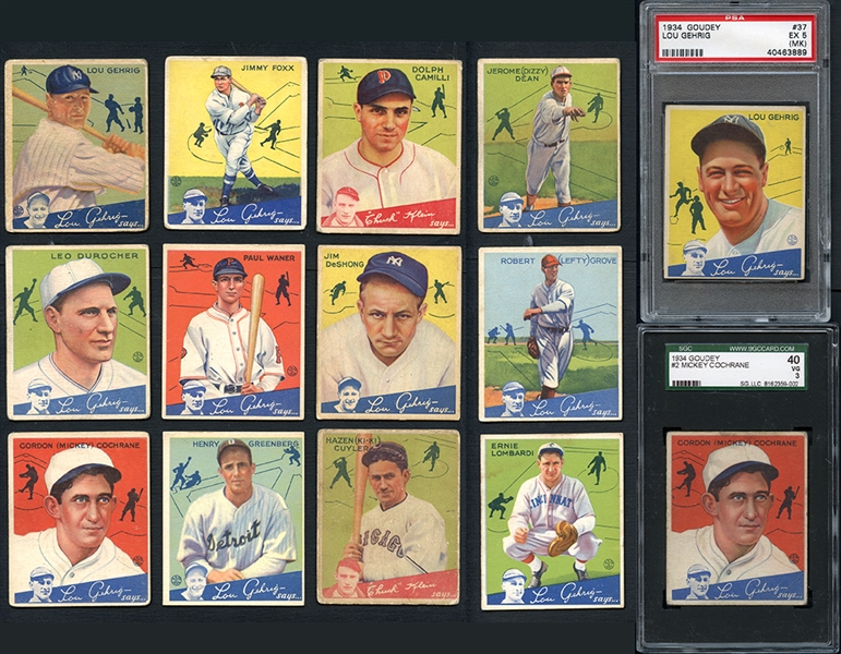 1934 Goudey Complete Set With Wrapper 