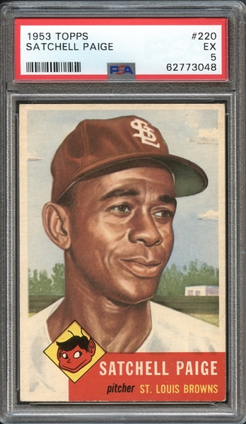 1953 Topps #220 Satchell Paige PSA 5 EX