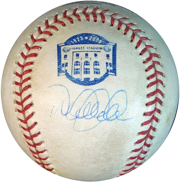 Derek Jeter New York Yankees Game-Used and Signed OML (Selig) Ball Steiner and JSA