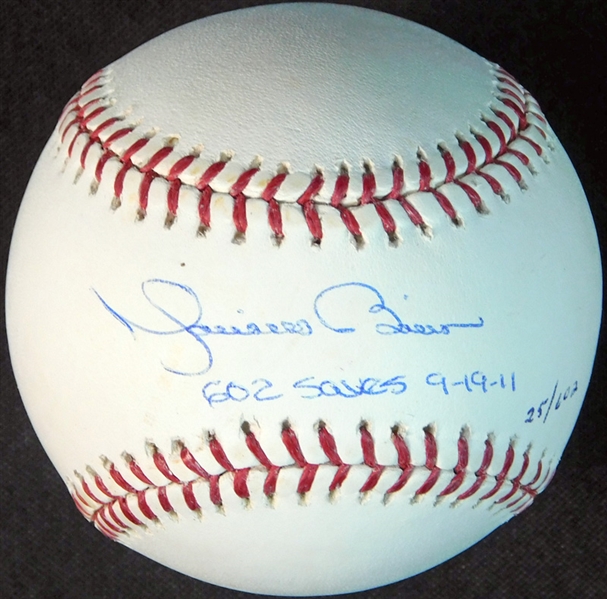 Mariano Rivera Single-Signed and Inscribed OML (Selig) Ball JSA and Steiner