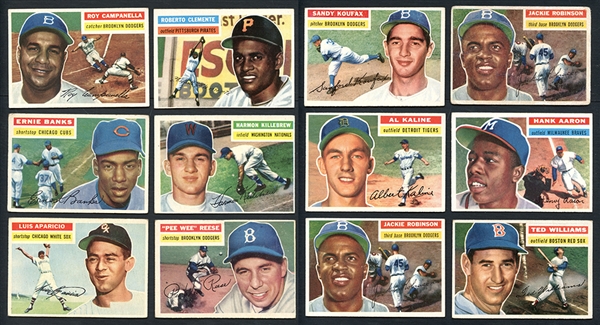 1956 Topps Near Complete Set With Checklists 