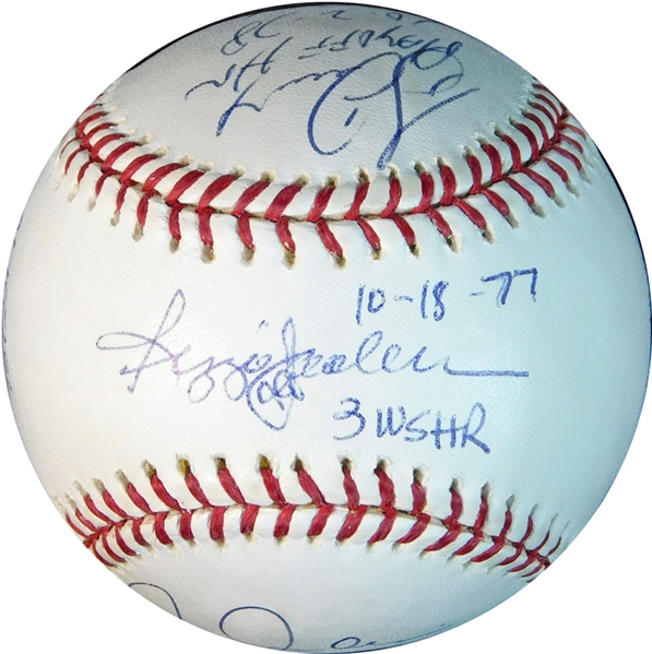 Yankees Heroes Multi-Signed OML (Selig) Ball with (6) Signatures JSA