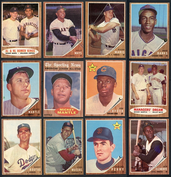 1962 Topps Baseball Complete Set 