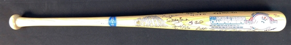 New York Yankees Greats Multi-Signed Bat with (24) Signatures JSA