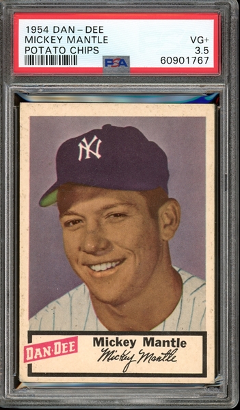 1954 Dan-Dee Potato Chips Mickey Mantle PSA 3.5 VG+