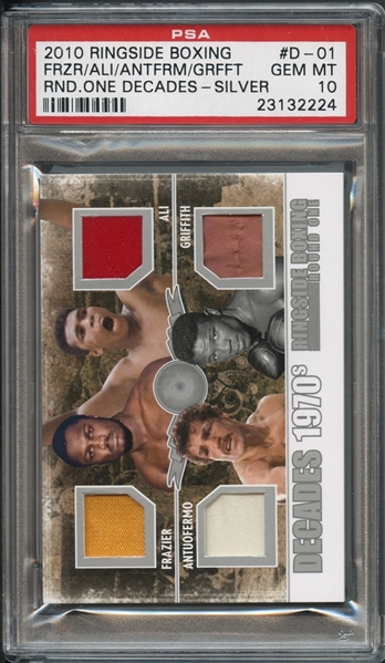 2010 Ringside Boxing Round One #D-01 Decades 1970s "Silver" 1/20 PSA 10 GEM MINT 