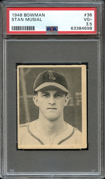 1948 Bowman #36 Stan Musial PSA 3.5 VG+