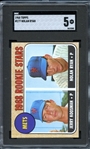 1968 Topps #177 Mets Rookies Koosman/Ryan SGC 5 EX 