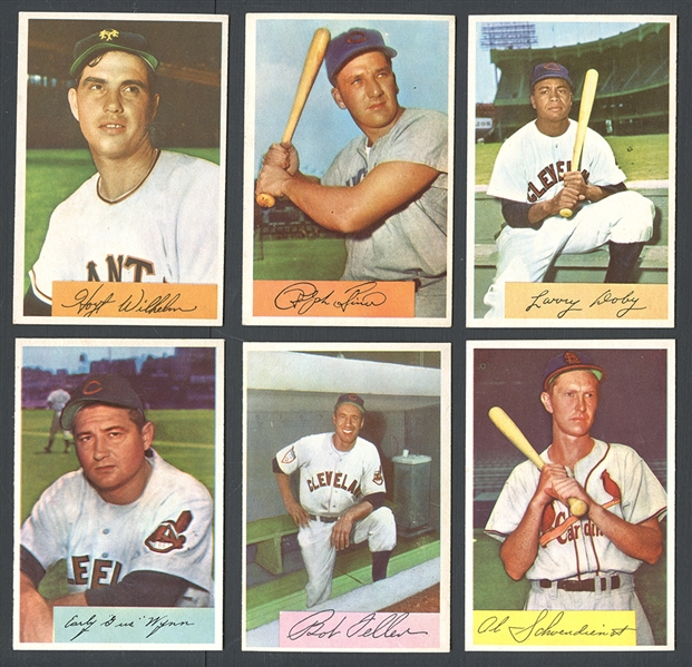 1954 Bowman Group of Seventy Two (72) With HOFers 