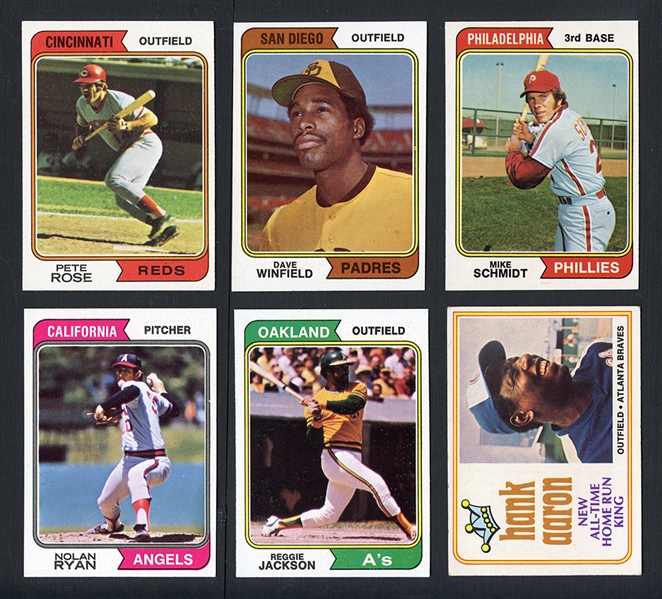 1974 Topps Baseball High Grade Complete Set 