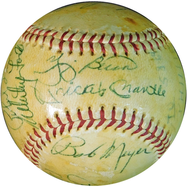 1964 New York Yankees American League Champions Team-Signed OAL (Cronin) Ball with (14) Signatures JSA