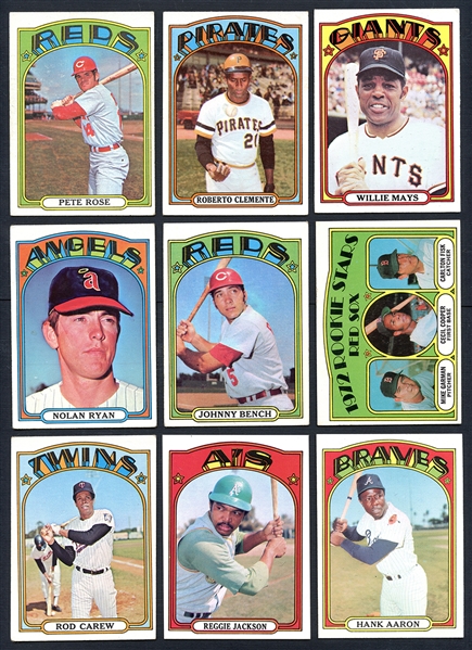 1972 Topps Baseball Complete Set 