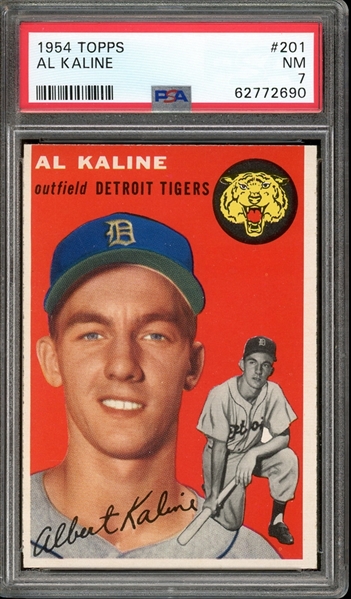 1954 Topps #201 Al Kaline PSA 7 NM
