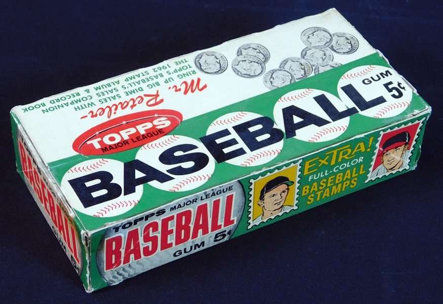 1962 Topps Baseball 5-Cent Display Box