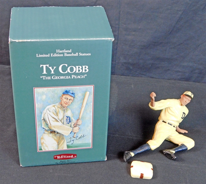1990 Ty Cobb Hartland Statue Figurine with Original Box