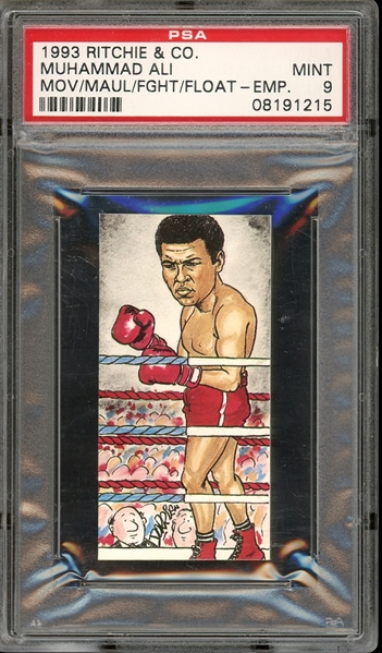 1993 Ritchie & Co. "Movers, Maulers, Fighters, and Floaters" Muhammad Ali PSA 9 MINT