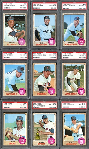 1968 Topps Red Sox Group of (29) All PSA Graded