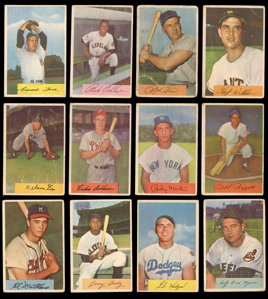 1954 Bowman Baseball Near-Complete Set (211/224)