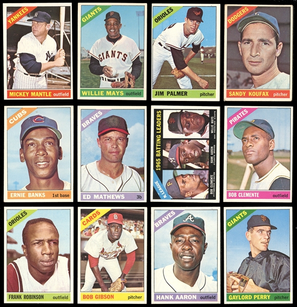 1966 Topps Baseball Near-Complete Set (587/598)