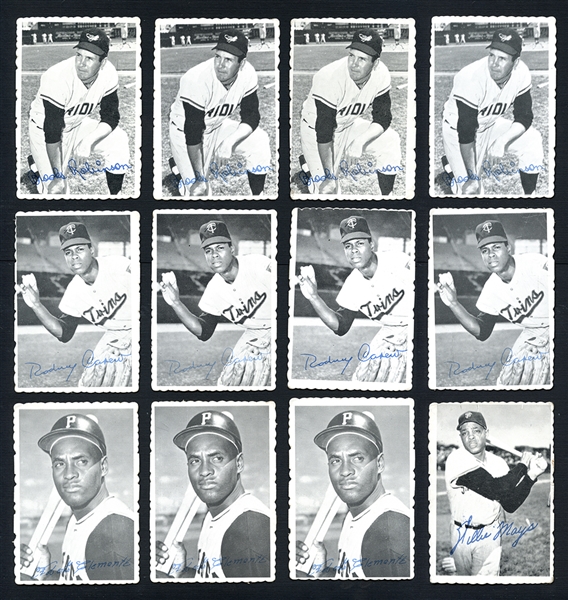 1969 Topps Deckle Edge Group of 106 With Many HOFers