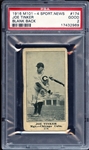 1916 M101-4 Sporting News #174 Joe Tinker Blank Back PSA 2 GOOD