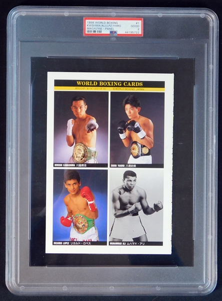 1998 World Boxing Magazine Panel Muhammad Ali PSA 2 GOOD