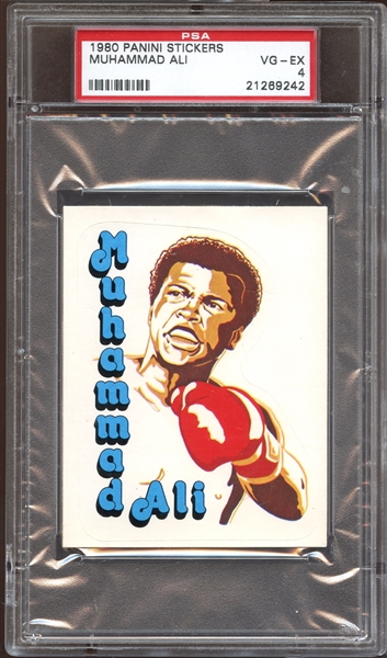 1980 Panini Stickers Muhammad Ali PSA 4 VG/EX