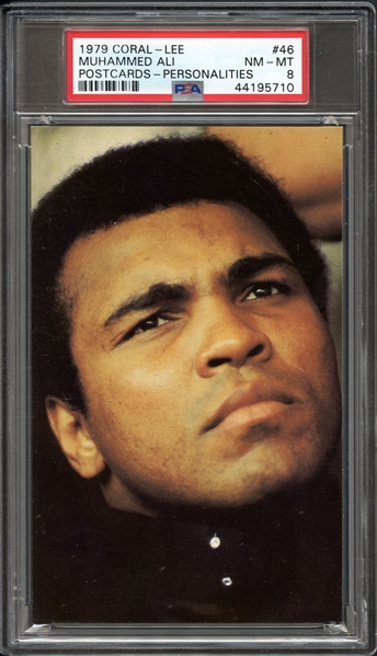 1979 Coral Lee Postcards Personalities #46 Muhammad Ali PSA 8 NM-MT 