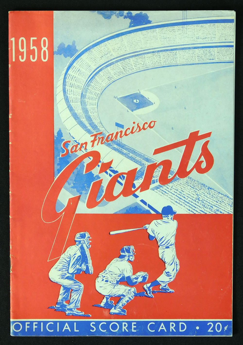 Lot Detail - April 15, 1958 San Francisco Giants Inaugural Game Program  from Seals Stadium