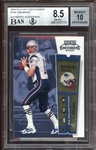2000 Playoff Contenders Rookie Ticket #144 Tom Brady Autograph BGS 8.5 NM/MT+ BAS Auto 10