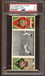 1912 T202 Hassan Triple Folder Fast Work at Third OLeary/Cobb PSA 1.5 FR