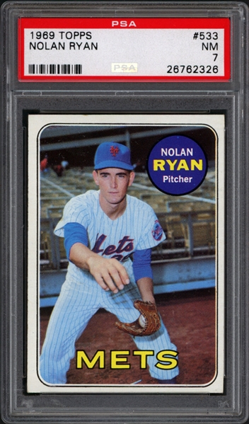 1969 Topps #533 Nolan Ryan PSA 7 NM