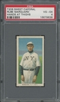 1909-11 T206 Sweet Caporal Rube Marquard Hands At Thighs 350/30 PSA 4 VG-EX