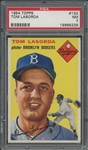 1954 Topps #132 Tom Lasorda PSA 7 NM