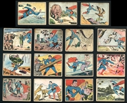1940 Superman Lot Of 19 Cards 