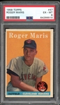 1958 Topps #47 Roger Maris PSA 6 EX-MT