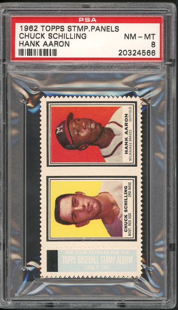 Lot Detail 1962 Topps Stamp Panels Chuck Schilling Hank Aaron