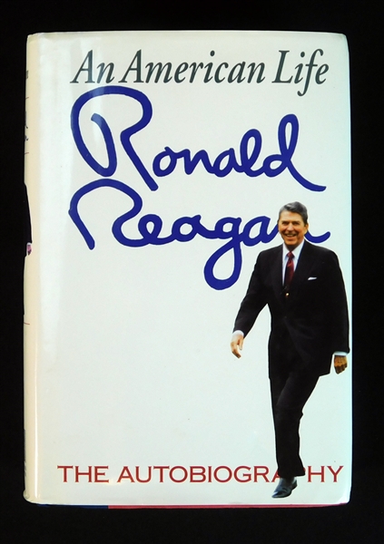 Ronald Reagan Signed First Edition An American Life Hardcover Book