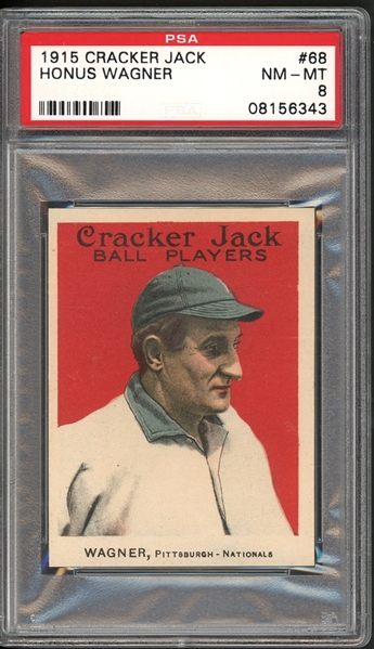 1915 Cracker Jack #68 Honus Wagner PSA 8 NM-MT