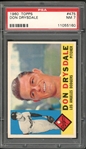 1960 Topps #475 Don Drysdale PSA 7 NM