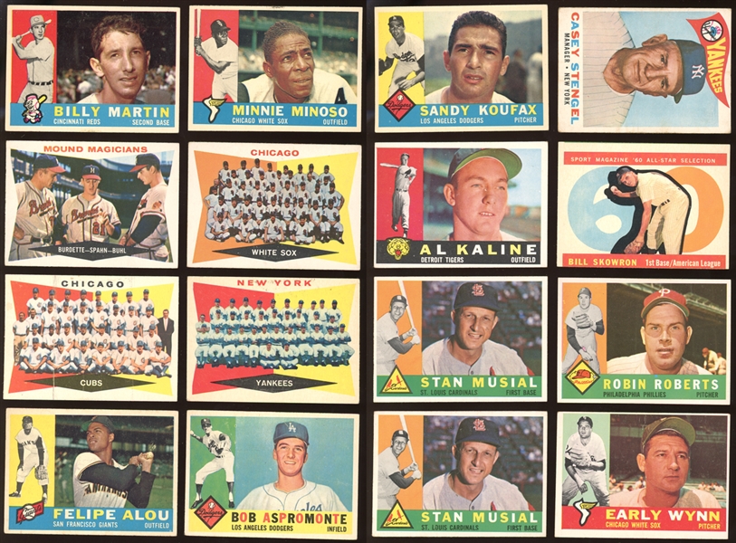 1960 Topps Group of (47) with Stars and HOFers