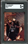 1997-98 Topps Finest Bronze #101 Tim Duncan SGC 5 EX
