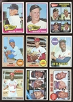 1965-70 Topps Baseball Shoebox Collection of Over (230) Cards with Stars and HOFers