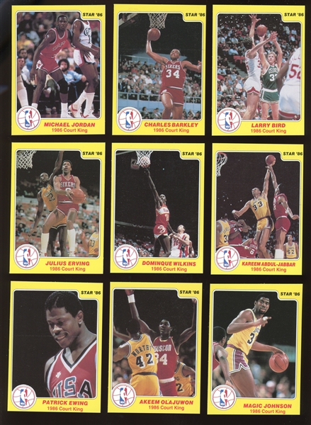 1986 Star Basketball Court Kings Complete Set