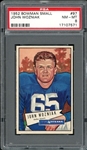 1952 Bowman Small #97 John Wozniak PSA 8 NM-MT