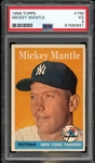 1958 Topps #150 Mickey Mantle PSA 3 VG