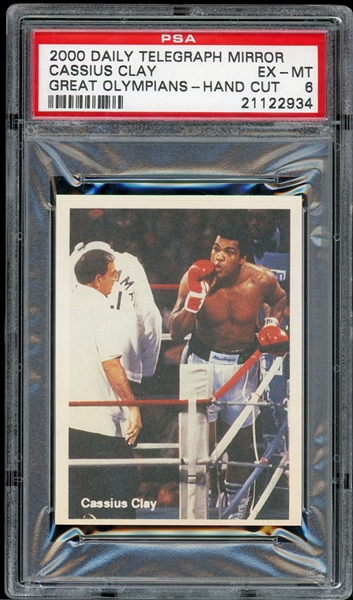 2000 Daily Telegraph Mirror Great Olympians Hand Cut Cassius Clay PSA 6 EX-MT