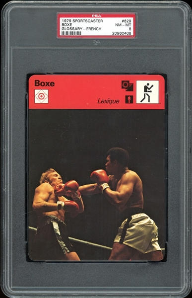 1979 Sportscaster French Boxe #629 Glossary PSA 8 NM-MT