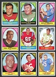 1967 Topps Football Group Of 137 Cards With Stars And HOFers